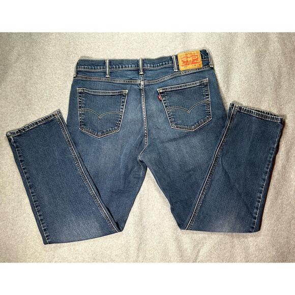 Levi 541 Jeans Mens W38 L32 Blue Denim Slight Taper Relaxed Stretch - Picture 15 of 16